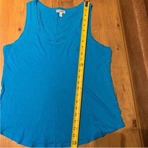 Express Blue Tank Top with Mini Pocket Size M